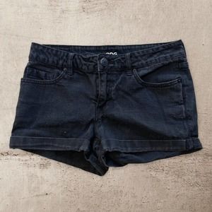 BDG Urban Outfitters Mid Rise Thigh Shortie Black Jean Shorts Sz 27 Measures 29